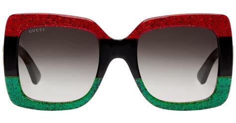 gucci white red green|red and green Gucci shades.